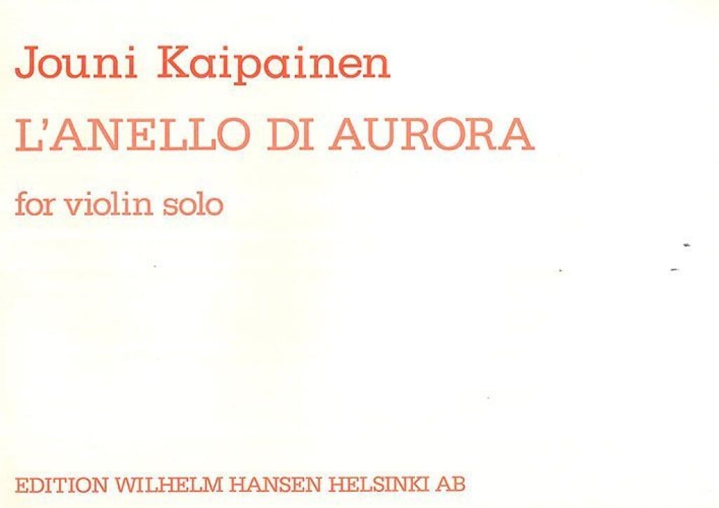L'anello Di Aurora Op.34